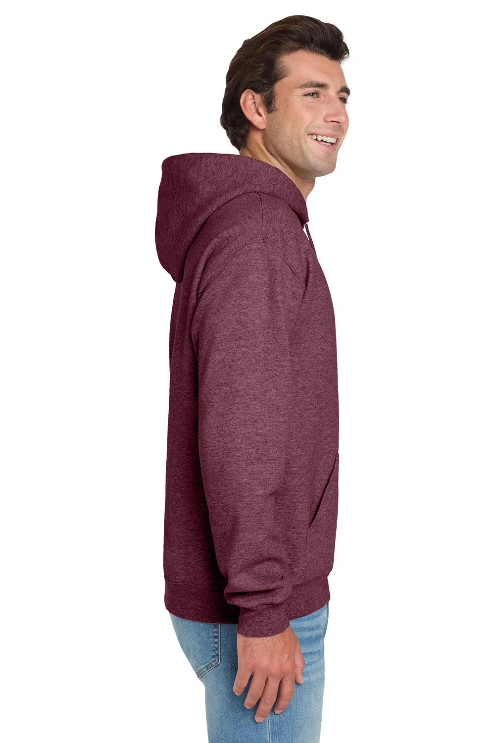 Jerzees Herren NuBlend Pilling-resistente Fleece Kapuzenpullover Hoodie mit Kangaroo-Tasche - Vintage Heather Kastanienbraun