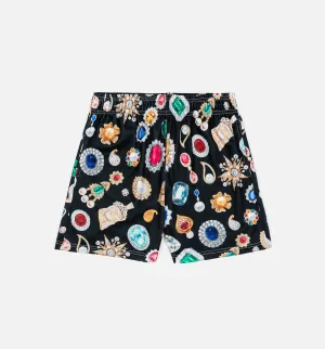 Jewel Satin Herrenshorts - Schwarz