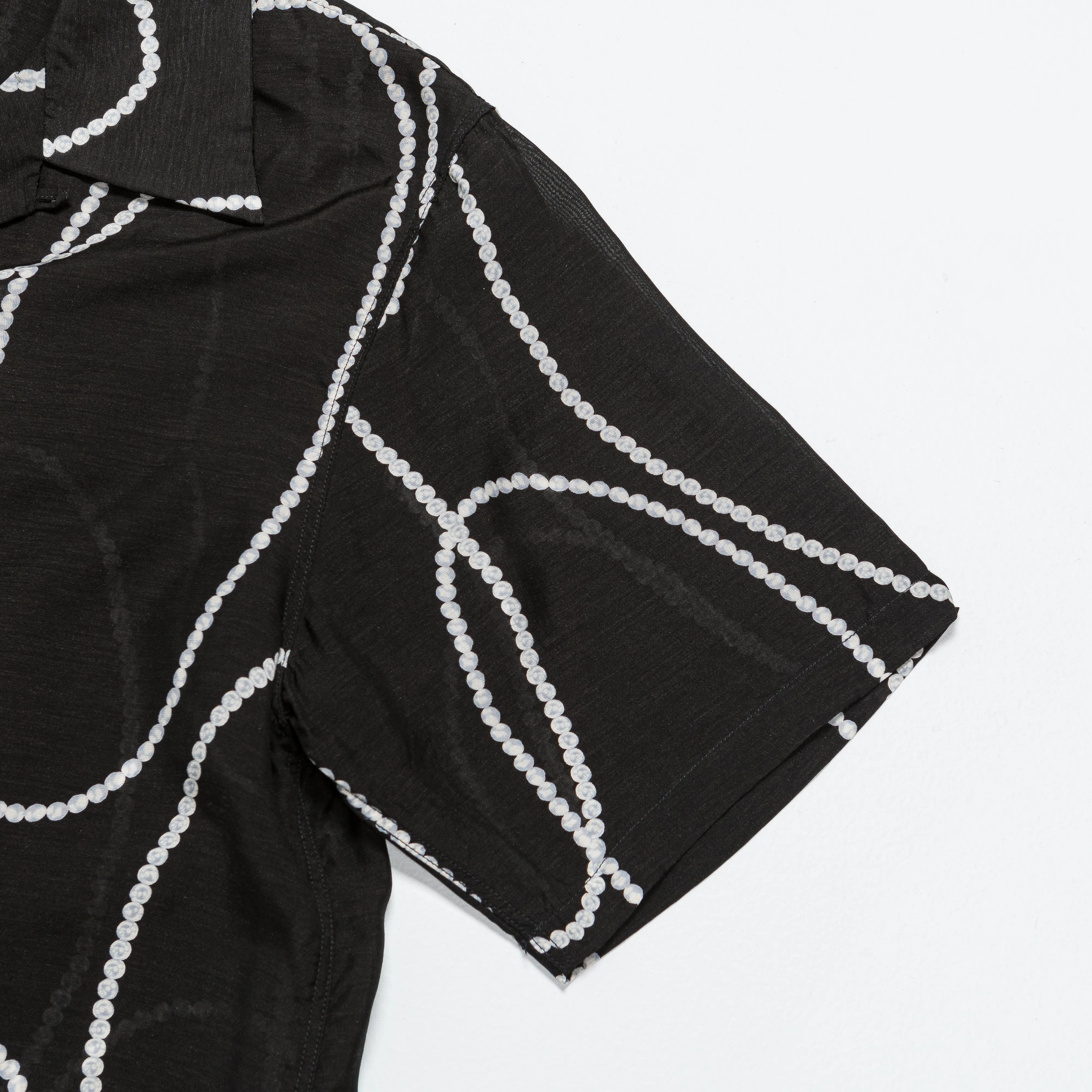Kapital Clothing Seide Rayon PEARL-KATABIRA Aloha - Schwarz