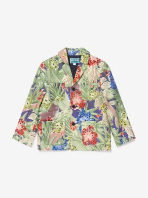KENZO Jungen Varsity Jacke in Marineblau