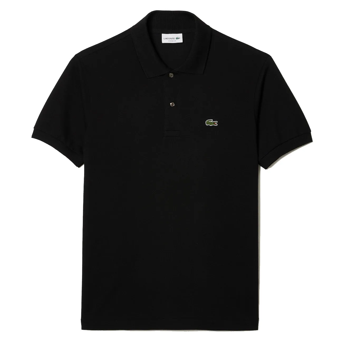 Lacoste Original S/S L.12.12 Petit Piqué Baumwoll-Polohemd Schwarz