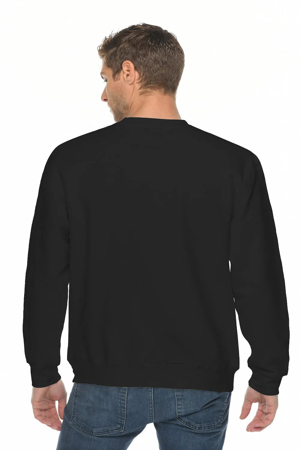 Lane Seven Herren Premium Rundhalspullover - Schwarz