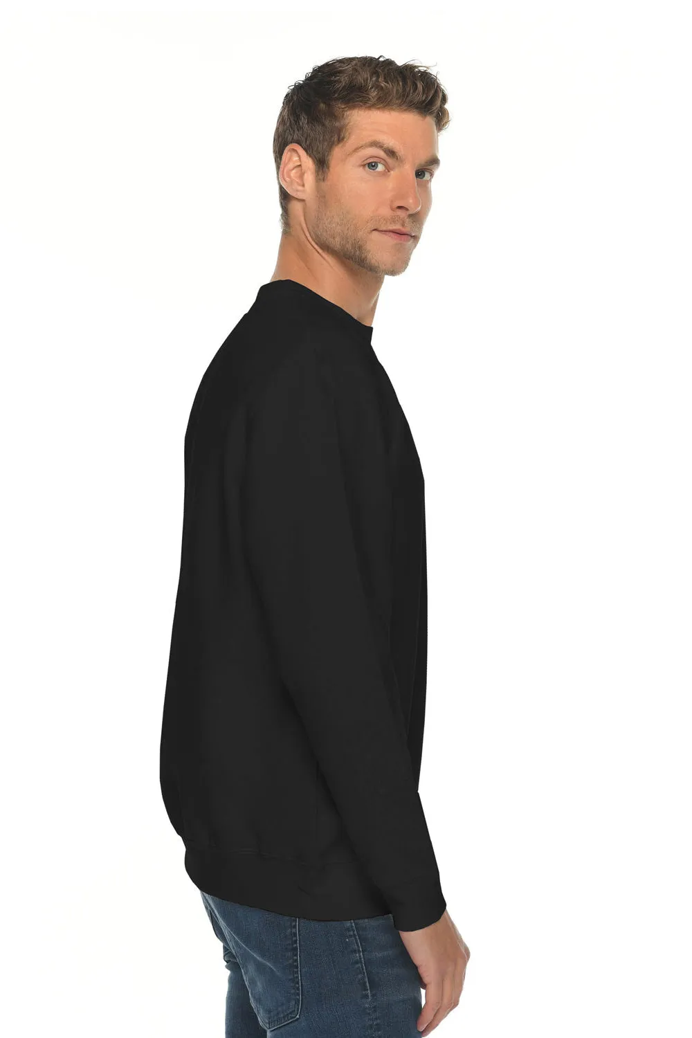 Lane Seven Herren Premium Rundhalspullover - Schwarz