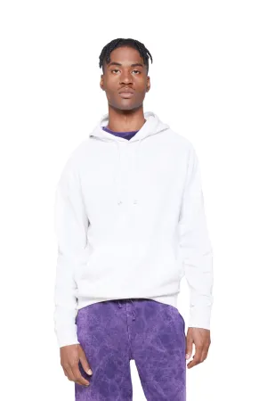 Lane Seven Herren Vintage Raglan Kapuzenpullover mit Kangaroo-Tasche - Vintage Weiß
