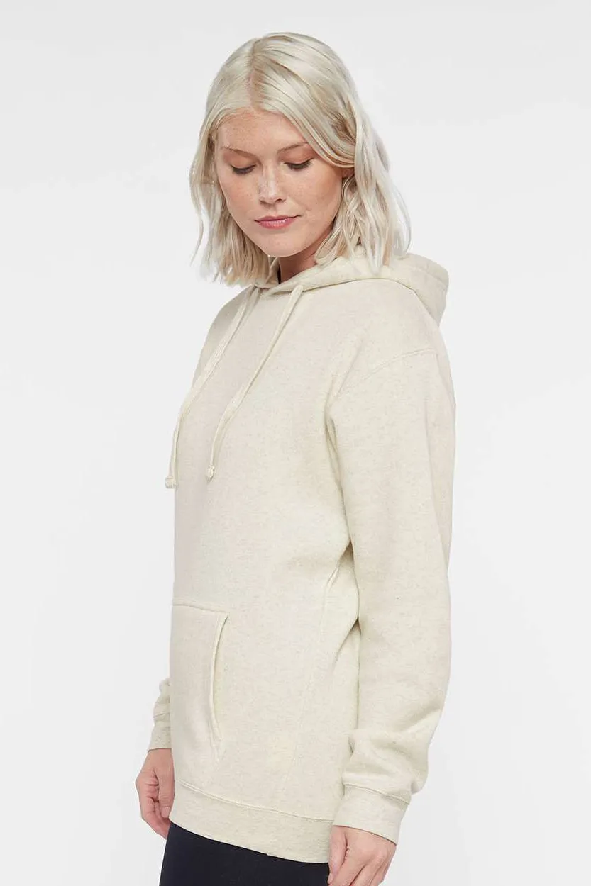 LAT Herren Premium Fleece Basic Kapuzenpullover mit Kangaroo-Tasche - Heather Natur
