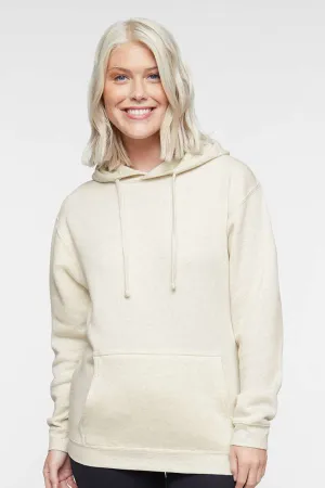 LAT Herren Premium Fleece Basic Kapuzenpullover mit Kangaroo-Tasche - Heather Natur