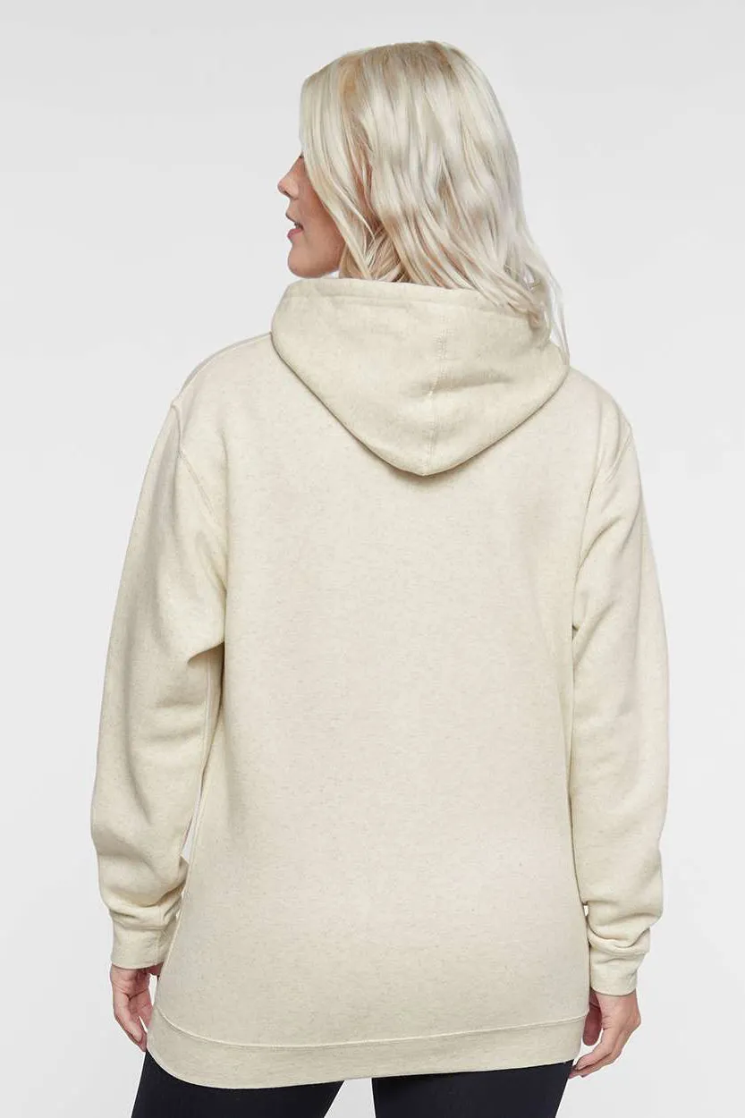 LAT Herren Premium Fleece Basic Kapuzenpullover mit Kangaroo-Tasche - Heather Natur