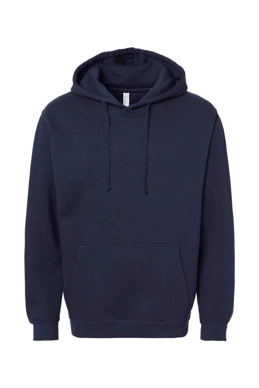 LAT Herren Premium-Fleece Kapuzenpullover mit Kangaroo-Tasche - Marineblau