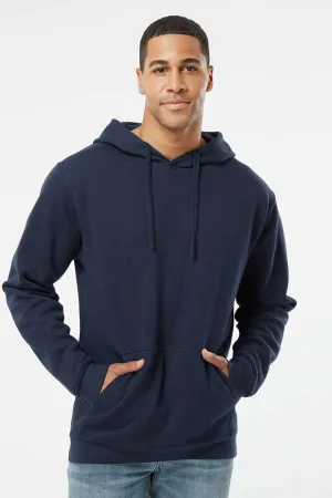 LAT Herren Premium-Fleece Kapuzenpullover mit Kangaroo-Tasche - Marineblau