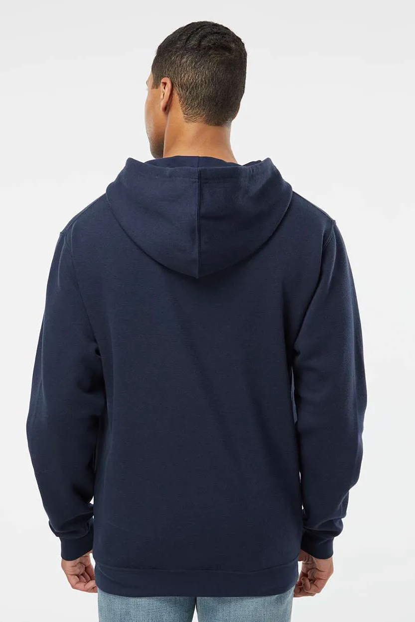 LAT Herren Premium-Fleece Kapuzenpullover mit Kangaroo-Tasche - Marineblau