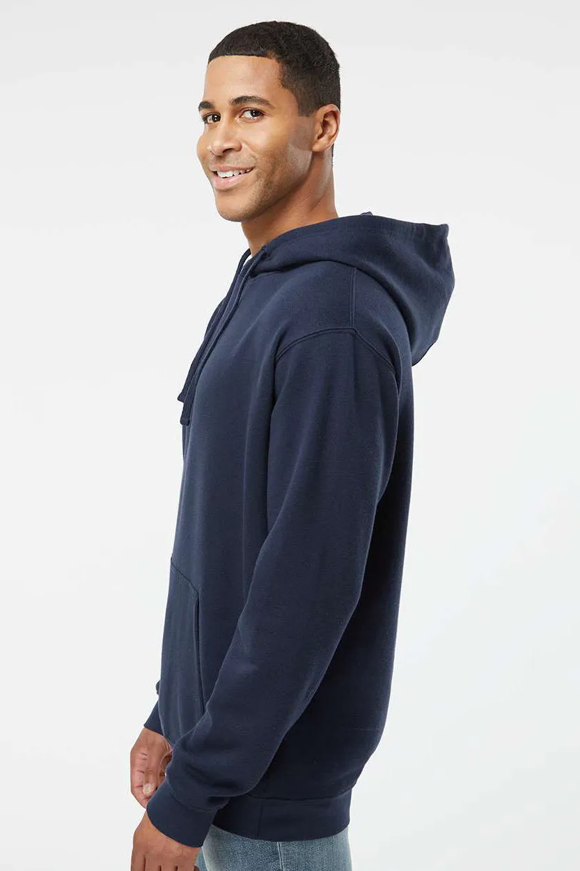 LAT Herren Premium-Fleece Kapuzenpullover mit Kangaroo-Tasche - Marineblau