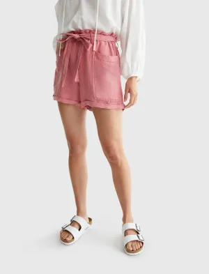 Lucky Brand Linen Paperbag Waist Short Brandied Apricot Lucky Brand