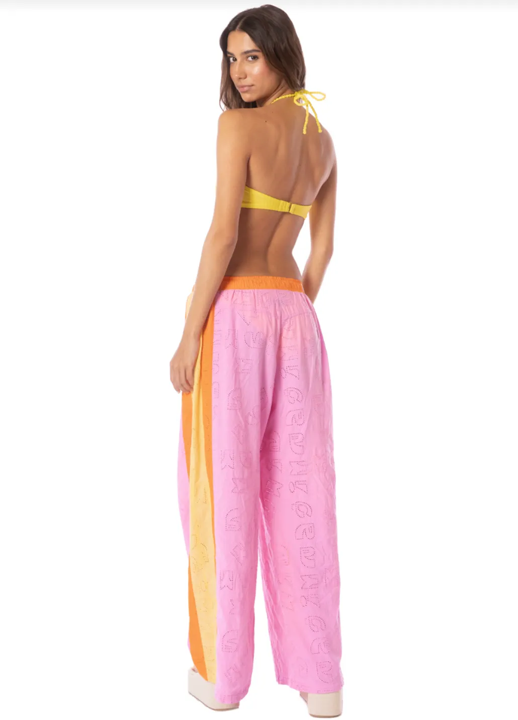 MAAJI Helle Pinke Faltenhose