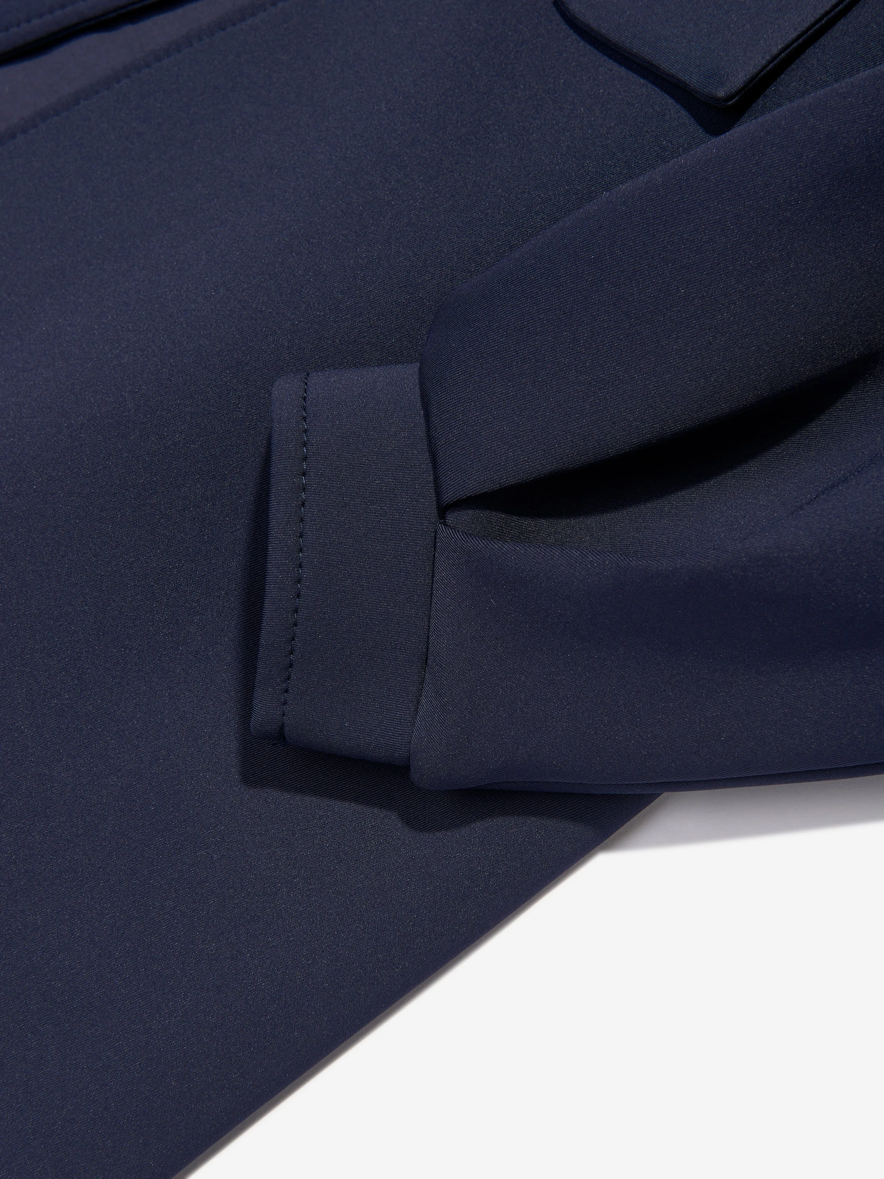 Mama Luma Mädchen Schleifen-Detail Jacke in Marineblau