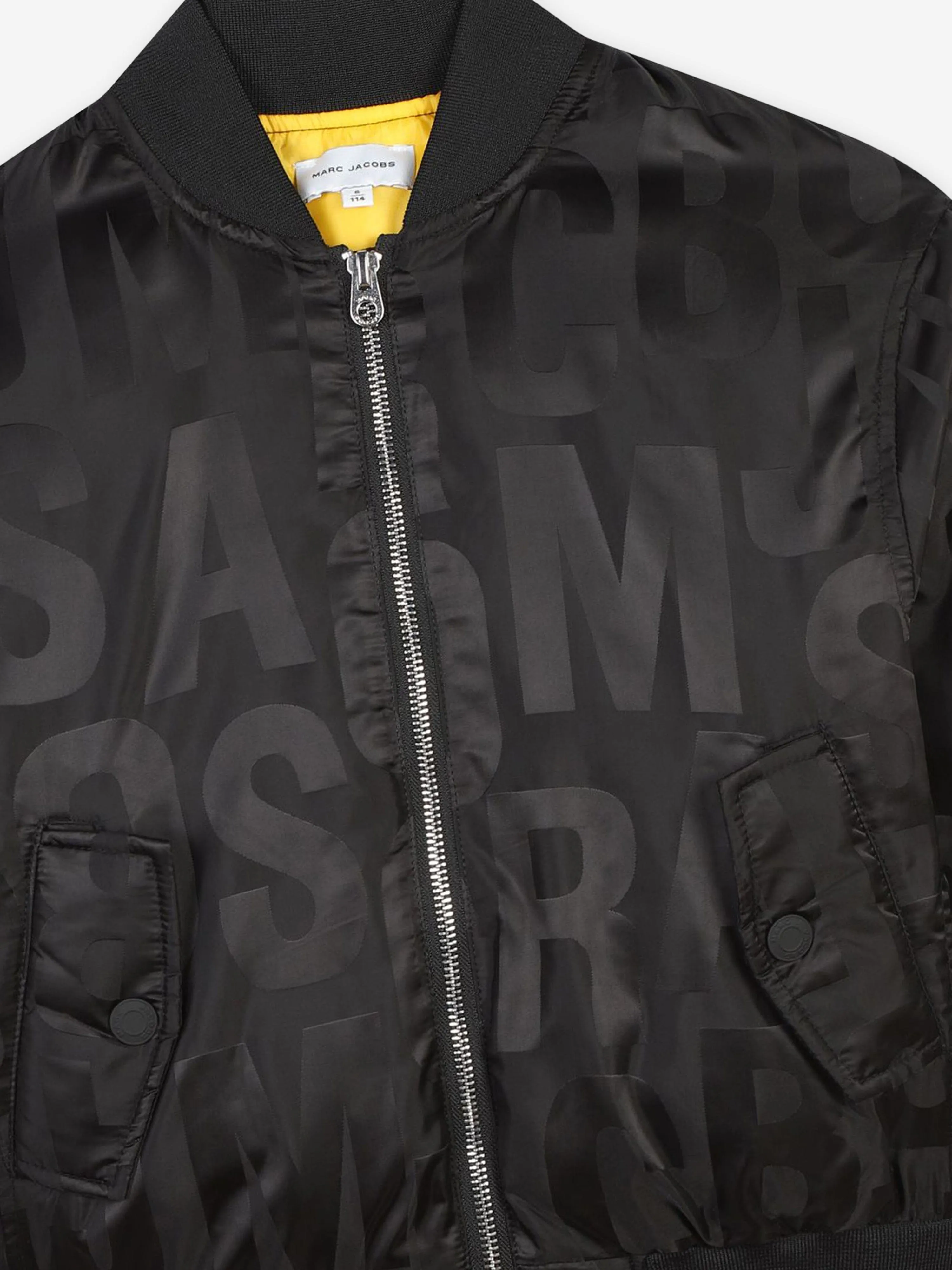 MARC JACOBS Kids Logo Bomberjacke in Schwarz