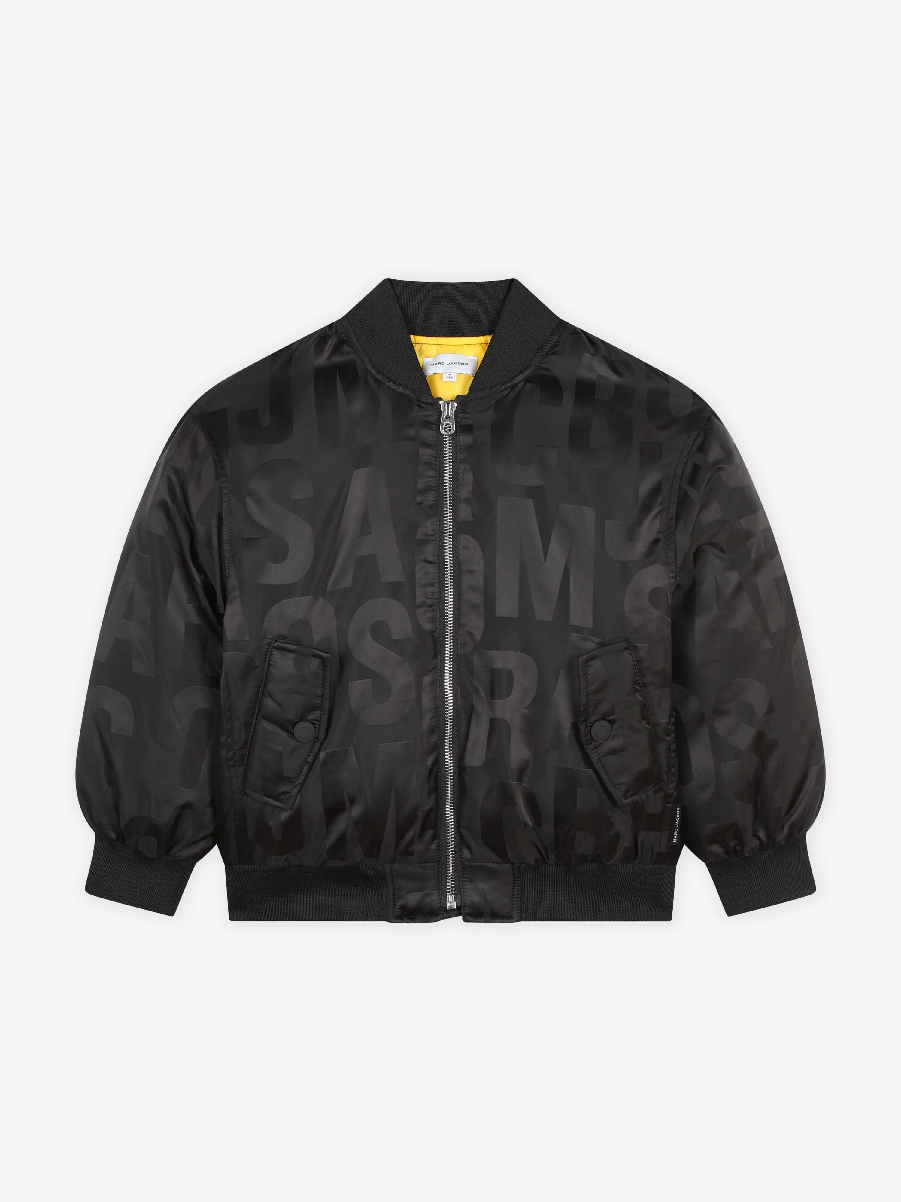 MARC JACOBS Kids Logo Bomberjacke in Schwarz