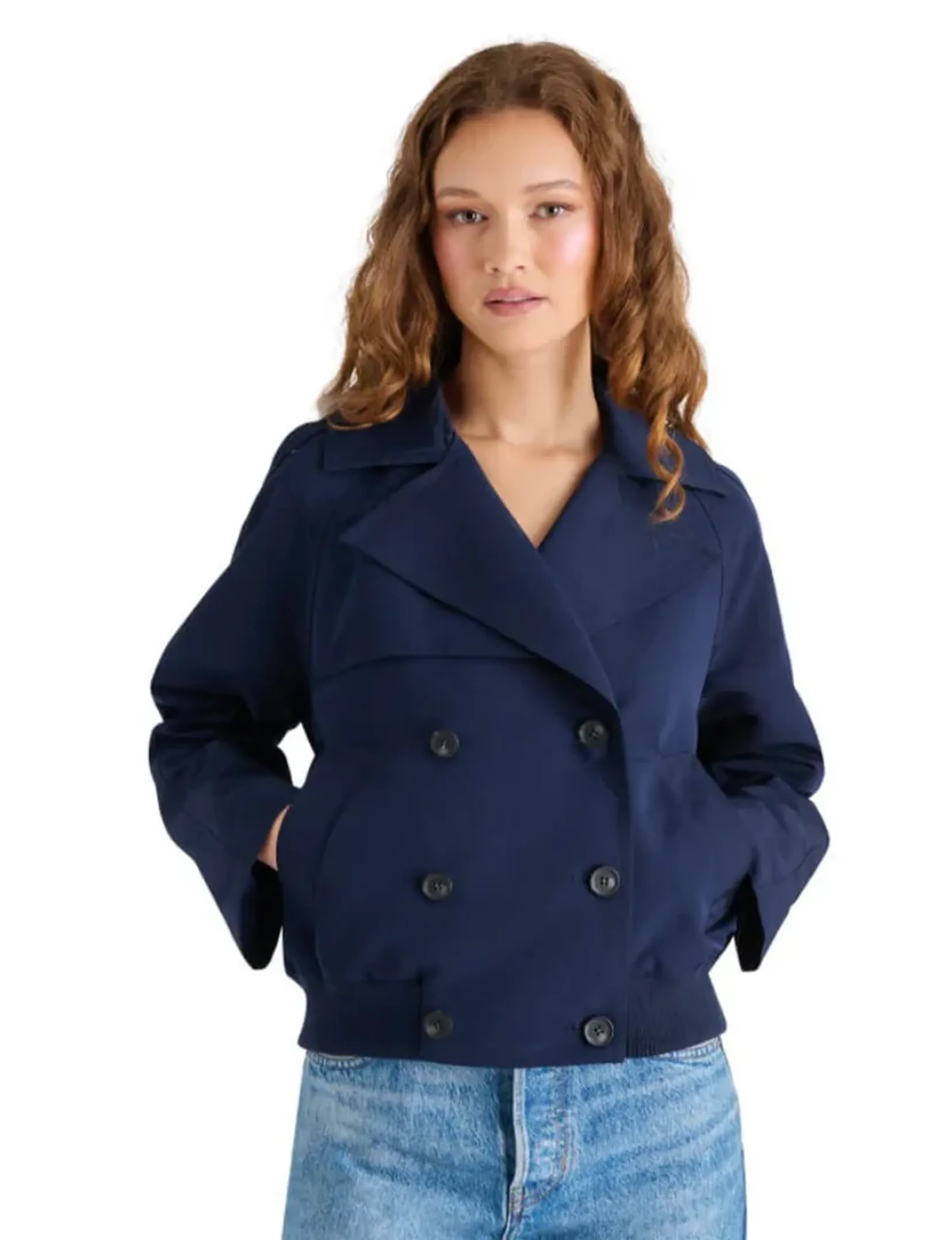 Maris Jacke, Marineblaue Kleidung_steve-madden