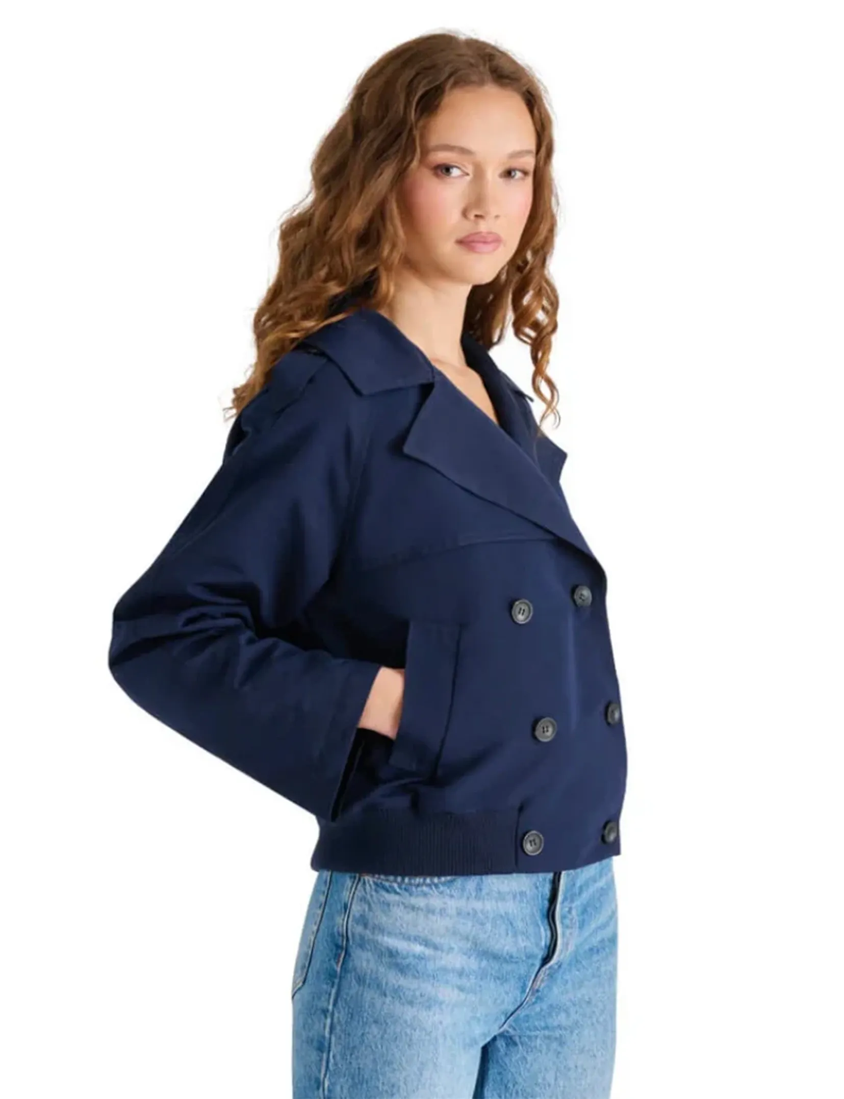Maris Jacke, Marineblaue Kleidung_steve-madden