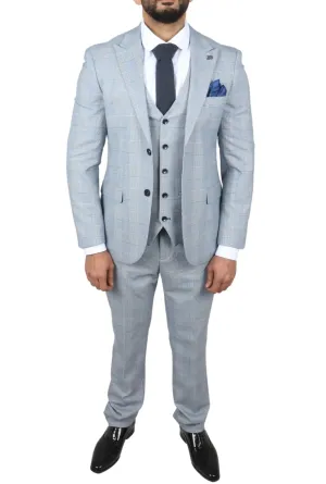 Mark 3-teiliger Tweed-Check-Anzug