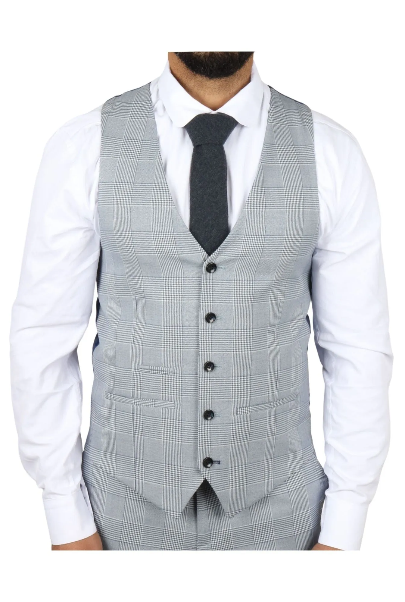 Mark 3-teiliger Tweed-Check-Anzug