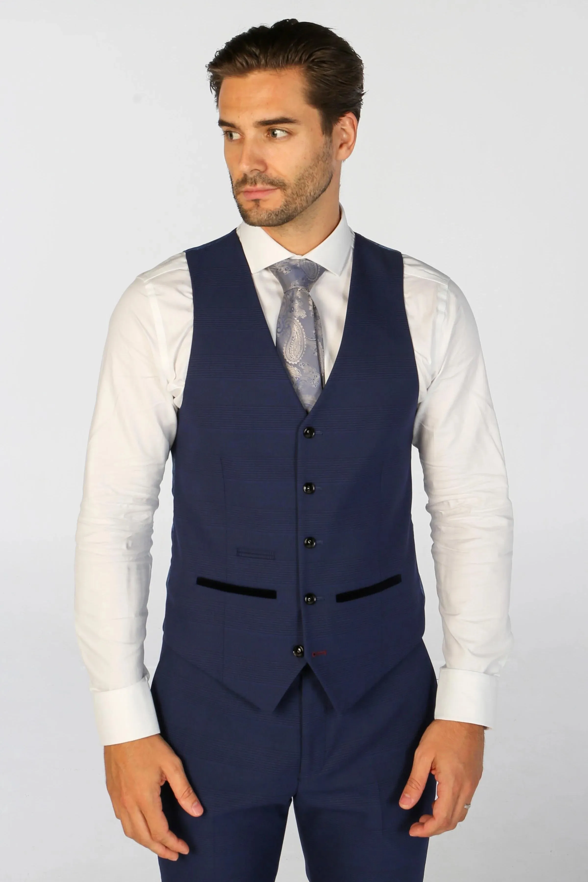 Mark - 3-teiliger Tweed-Check-Anzug