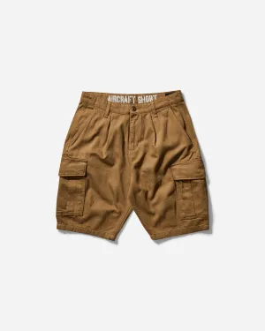 Herren Flugzeug Shorts Khaki