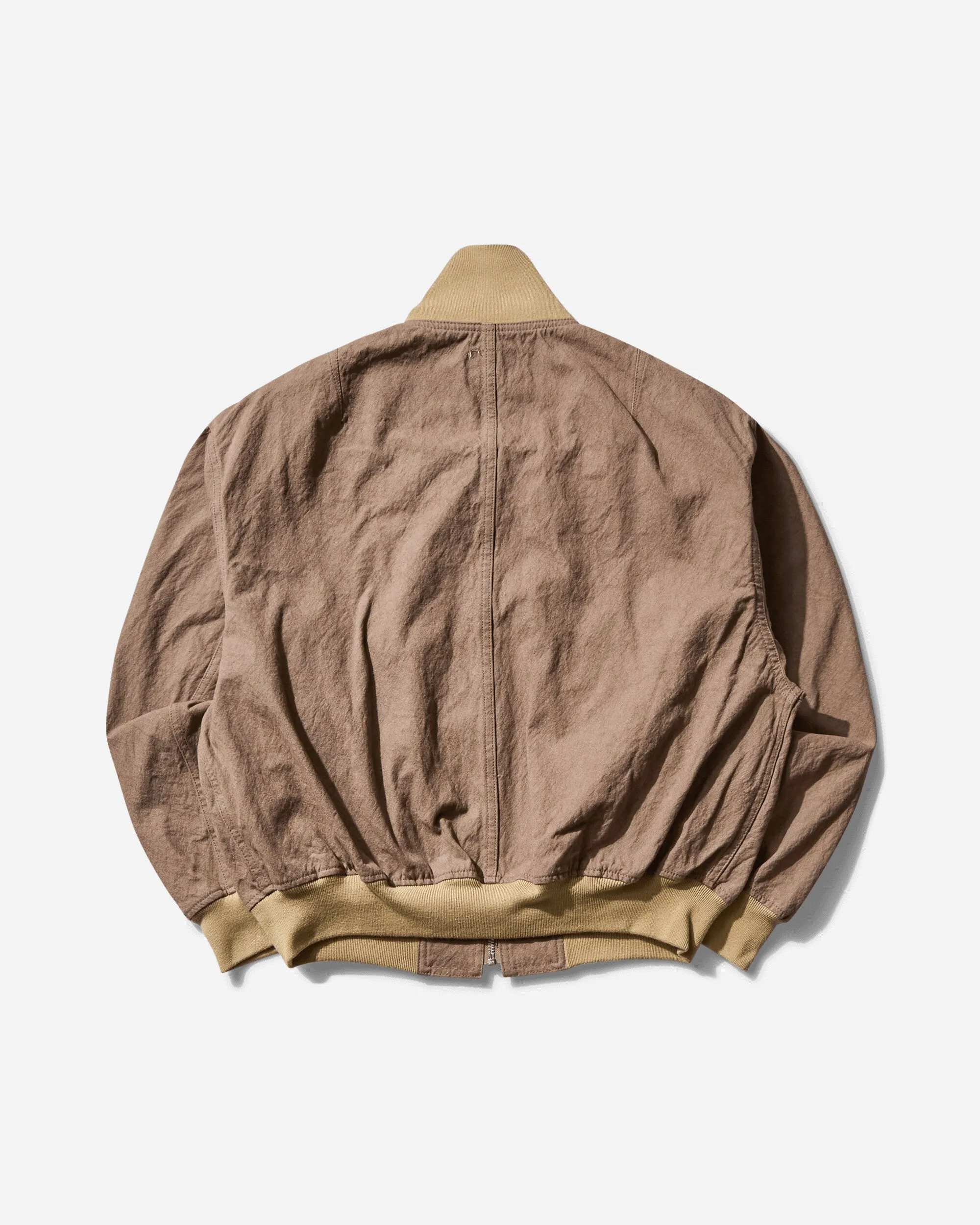 Herren Canvas Reißverschlussjacke Braun