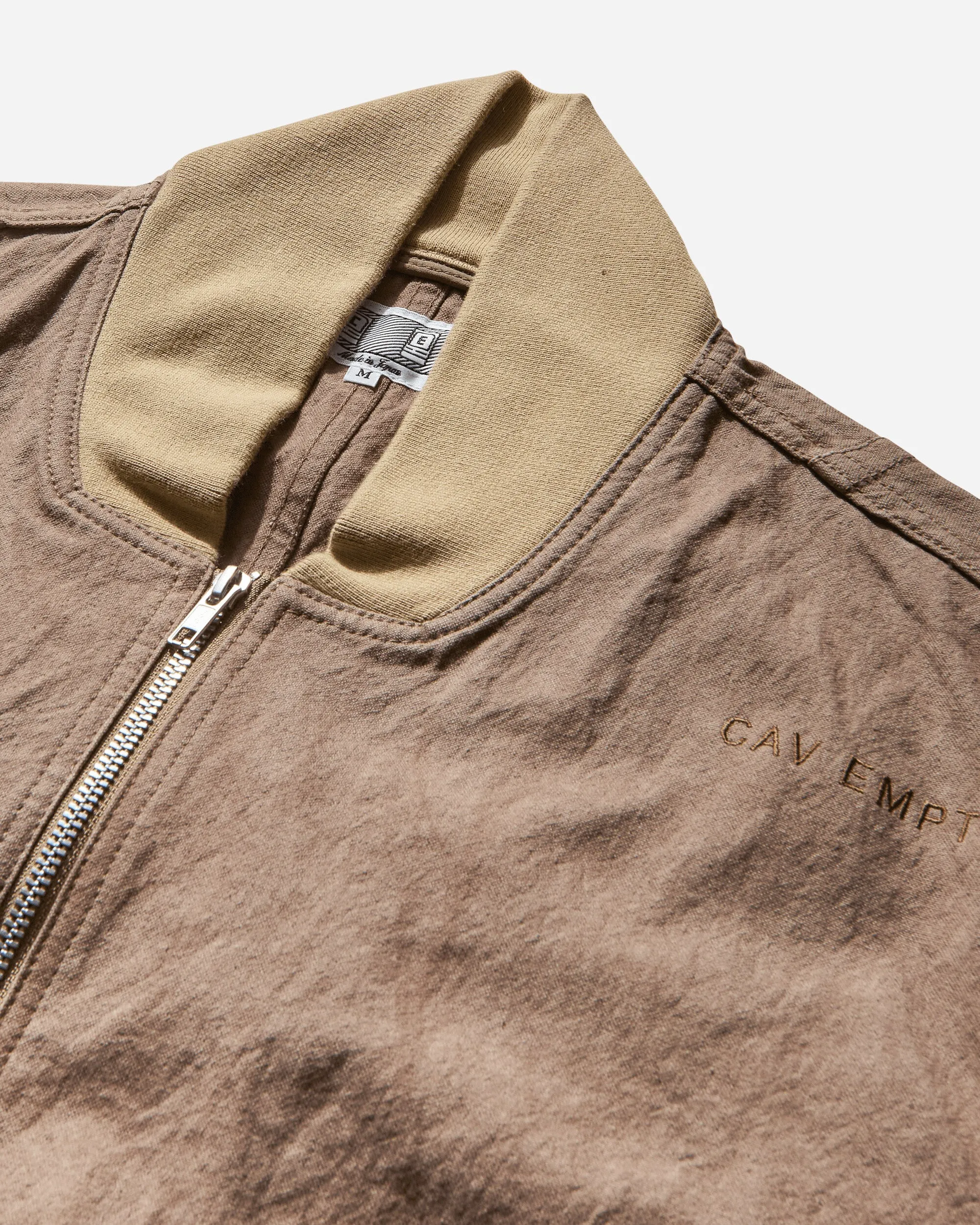 Herren Canvas Reißverschlussjacke Braun