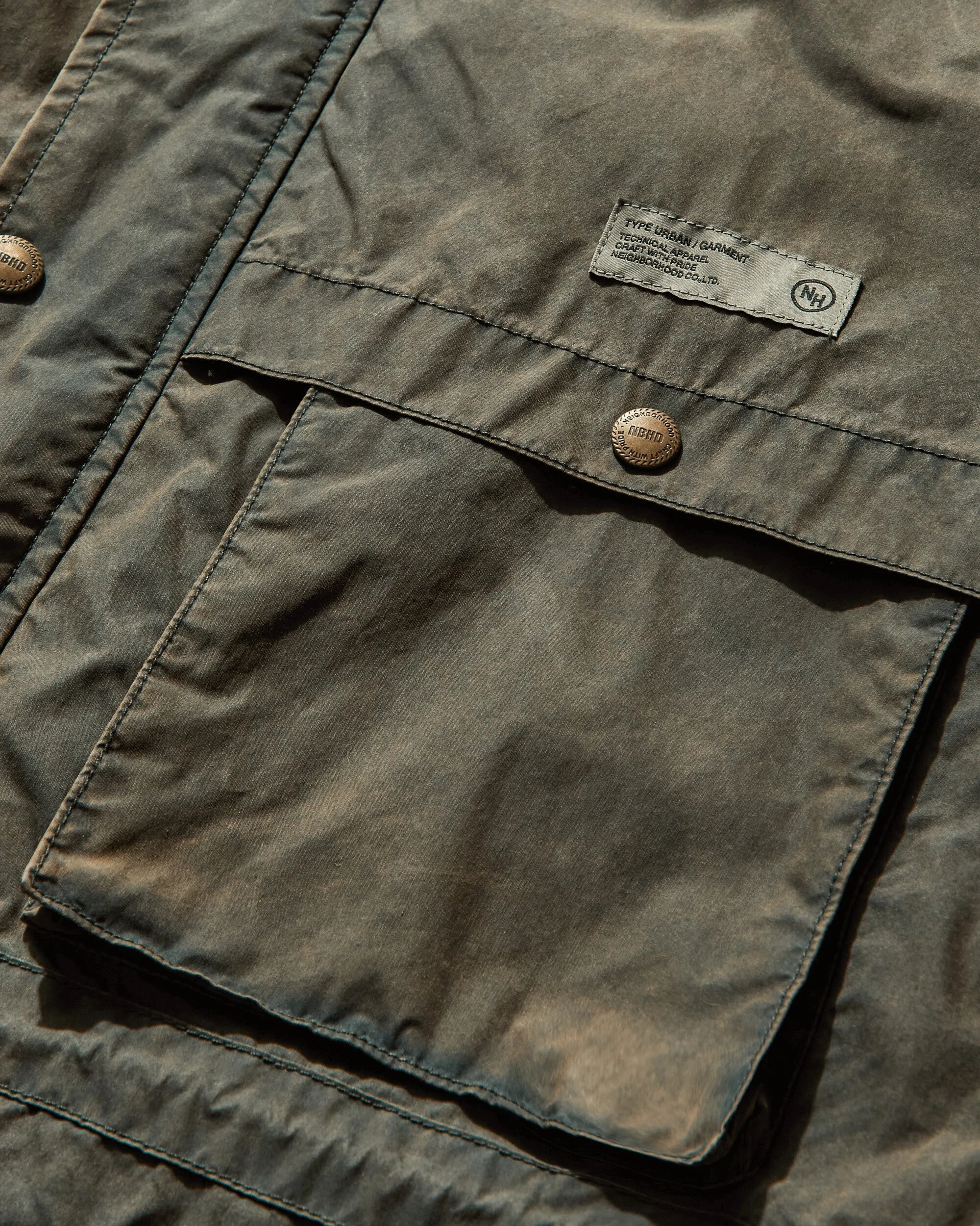 Herren Vintage MP Jacke Olivgrün