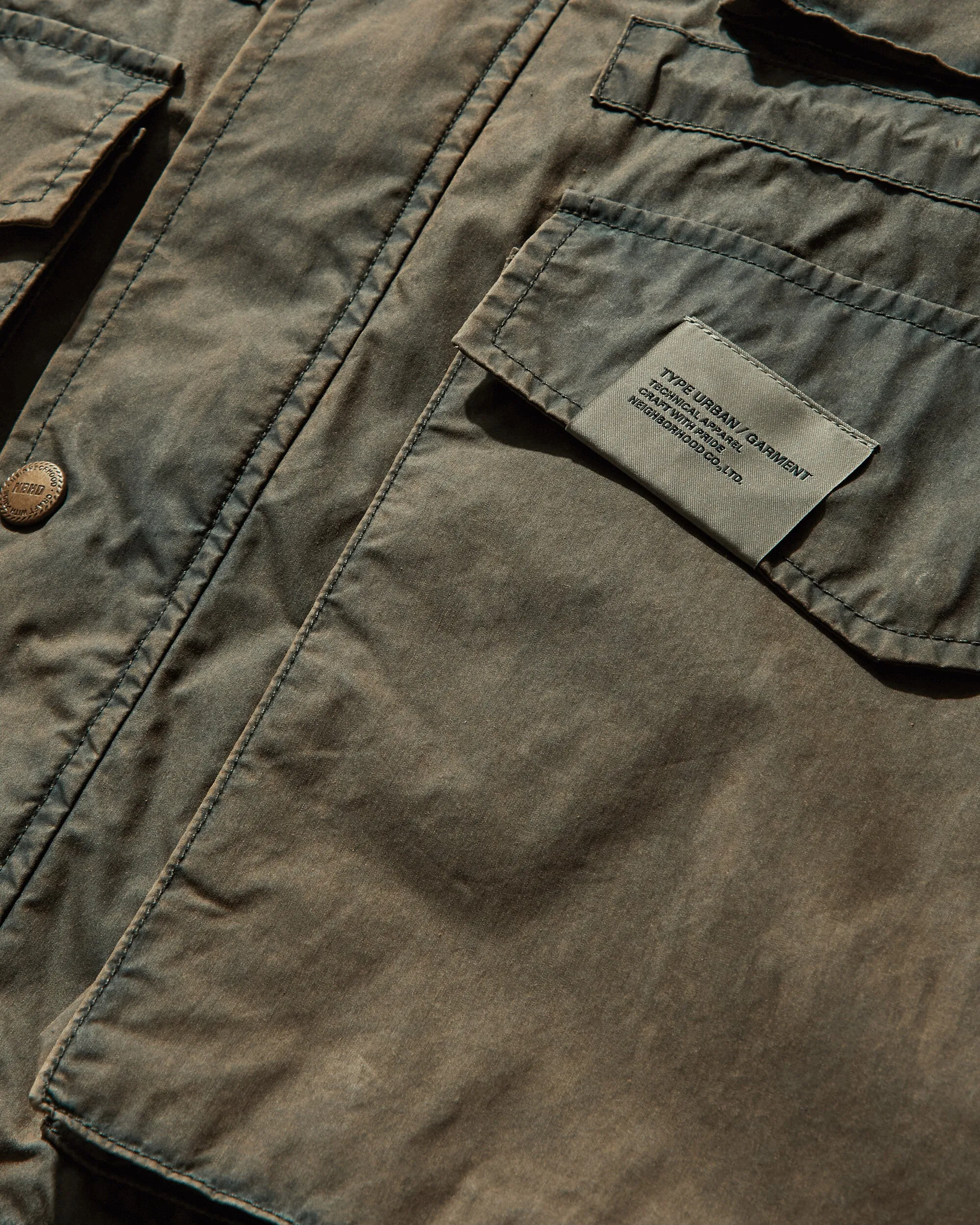 Herren Vintage MP Jacke Olivgrün
