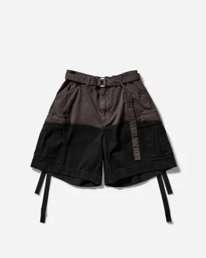 Herren Färbekurze Hose Schwarz