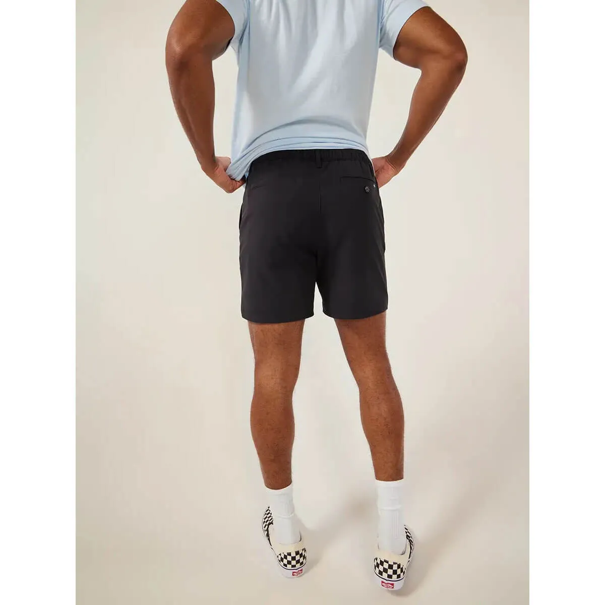 Mens Johnnie-O Chubbies 6-Zoll The Midnight Adventures Performance Shorts - Schwarz - Einfarbig