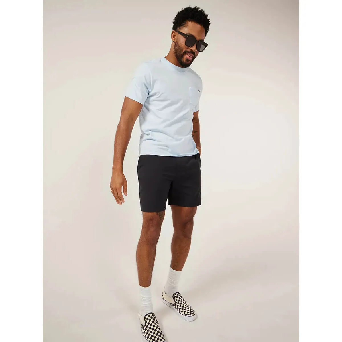 Mens Johnnie-O Chubbies 6-Zoll The Midnight Adventures Performance Shorts - Schwarz - Einfarbig