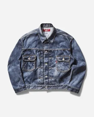 Herren Levi's BerBerJin Tintenstrahl-bedruckte Nylonjacke Indigo