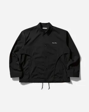 Herren Nylon Coach Jacke Schwarz