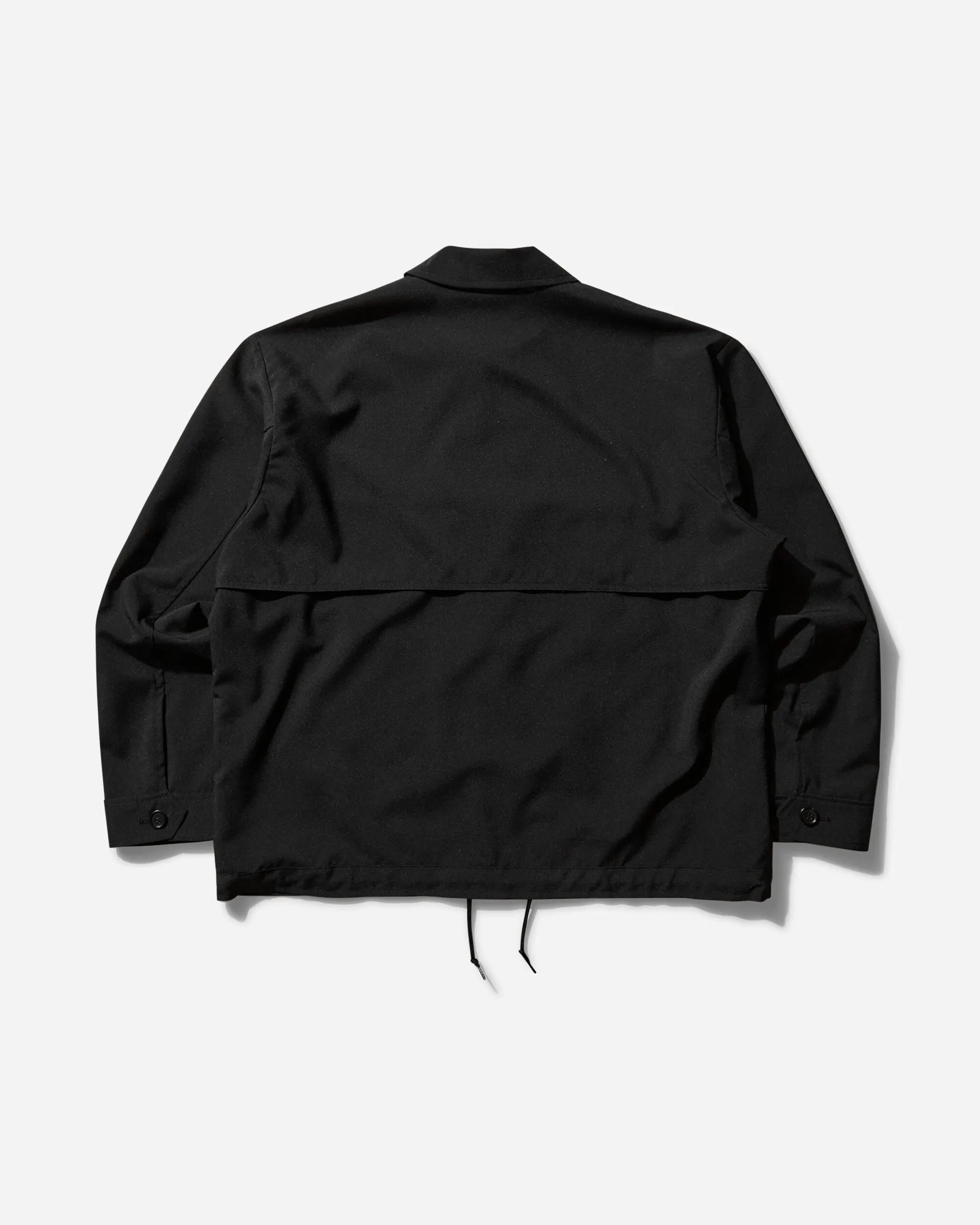 Herren Nylon Coach Jacke Schwarz