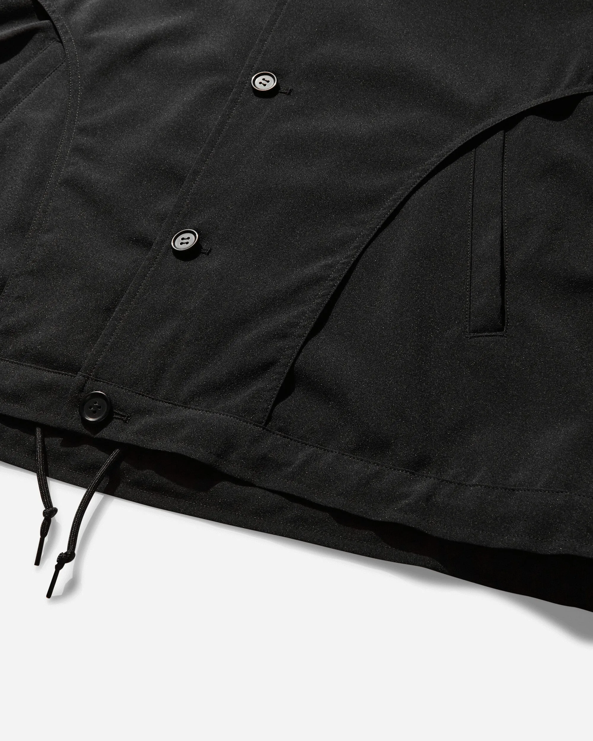 Herren Nylon Coach Jacke Schwarz