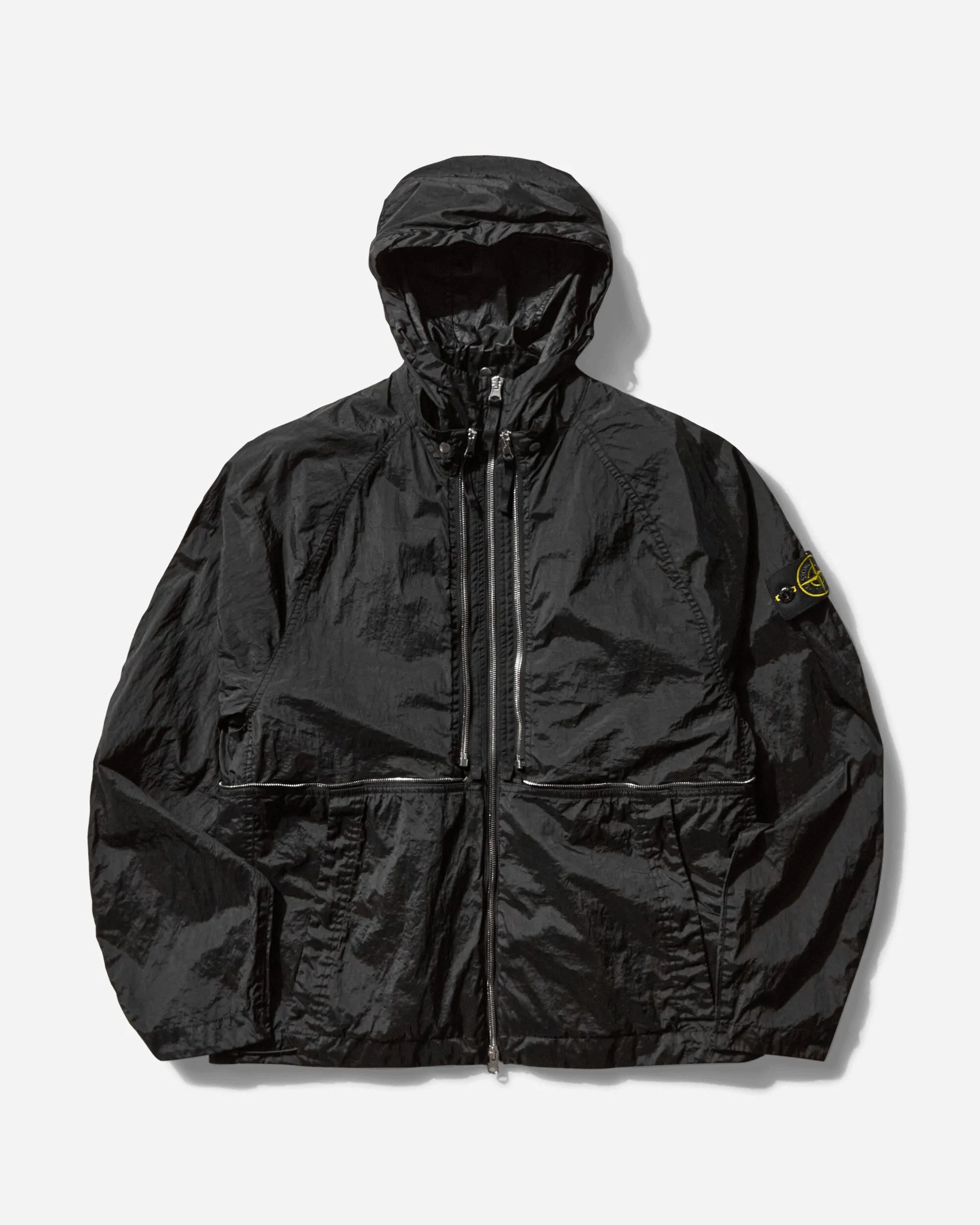 Herren Nylon Metal Watro-TC Konvertierbare Jacke Schwarz