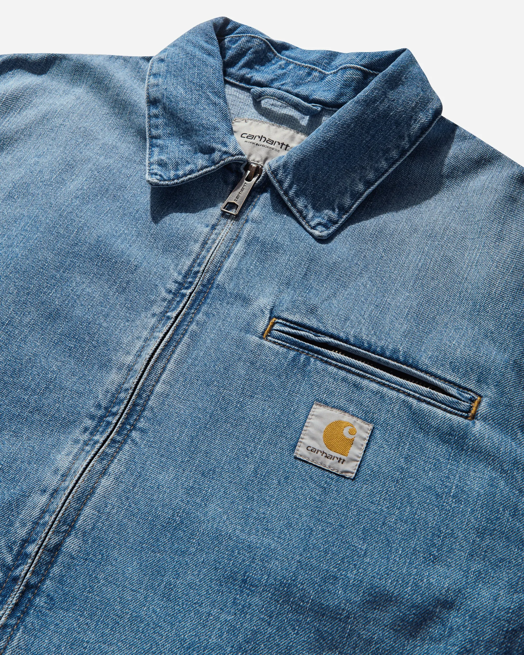 Herren OG Detroit Jacke Blau (Burst Washed)