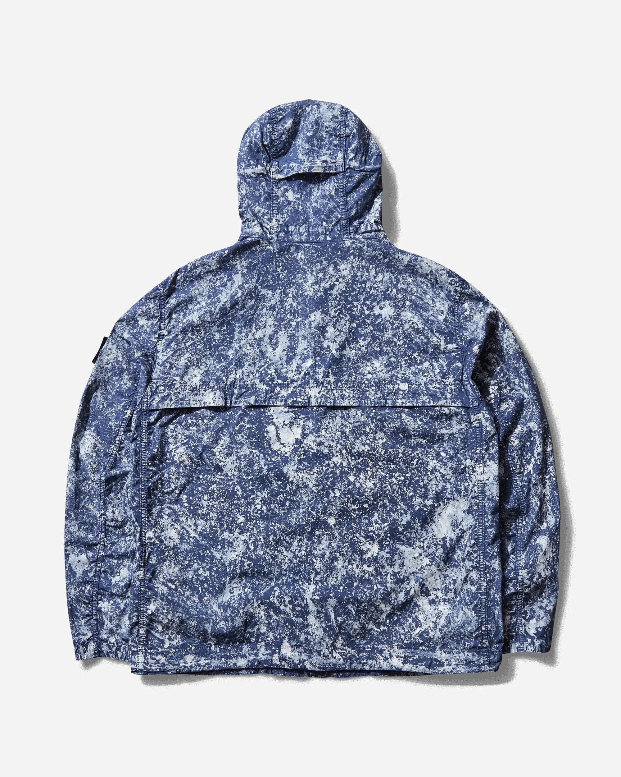 Herren Pigment auf Tela Paracadute Stretch-TC Jacke Blau Marine