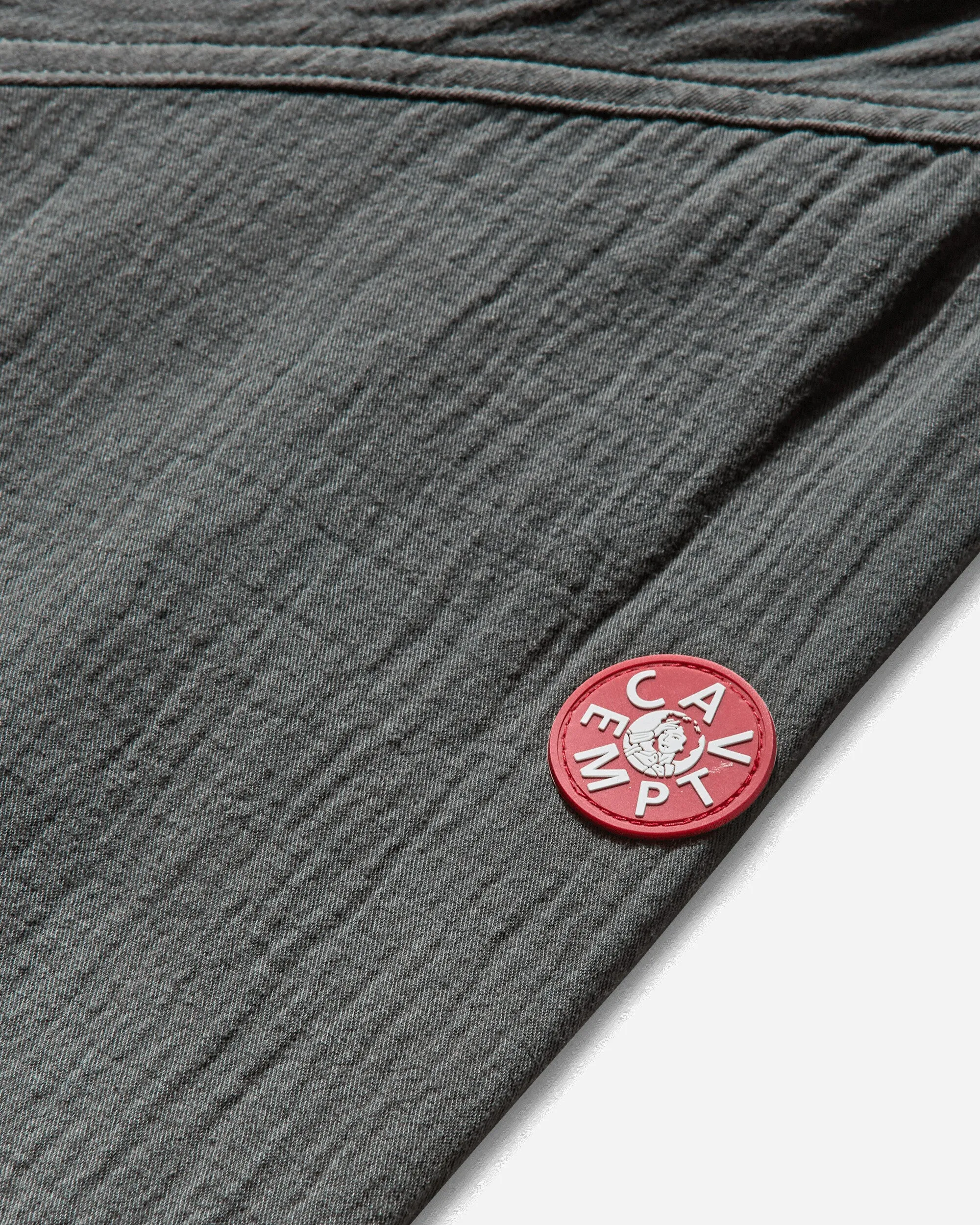 Herren-Jacke aus weicher Baumwolle mit Reißverschluss in Anthrazit