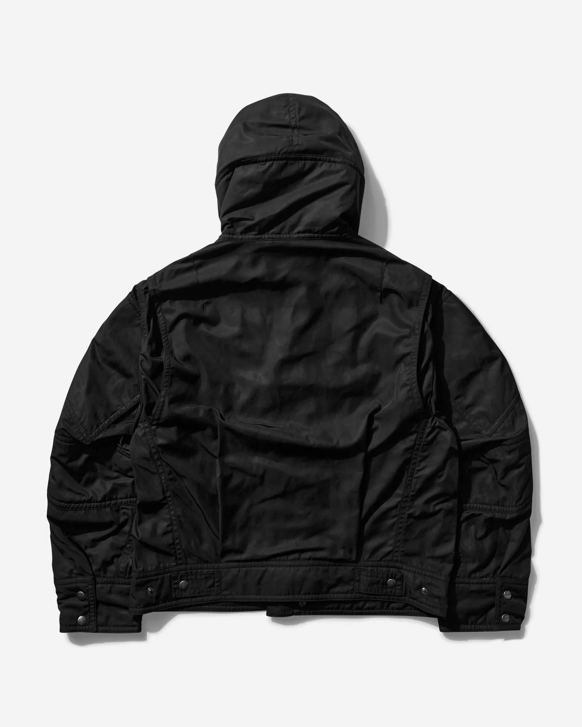 Herren Technik Kapuzenjacke Schwarz