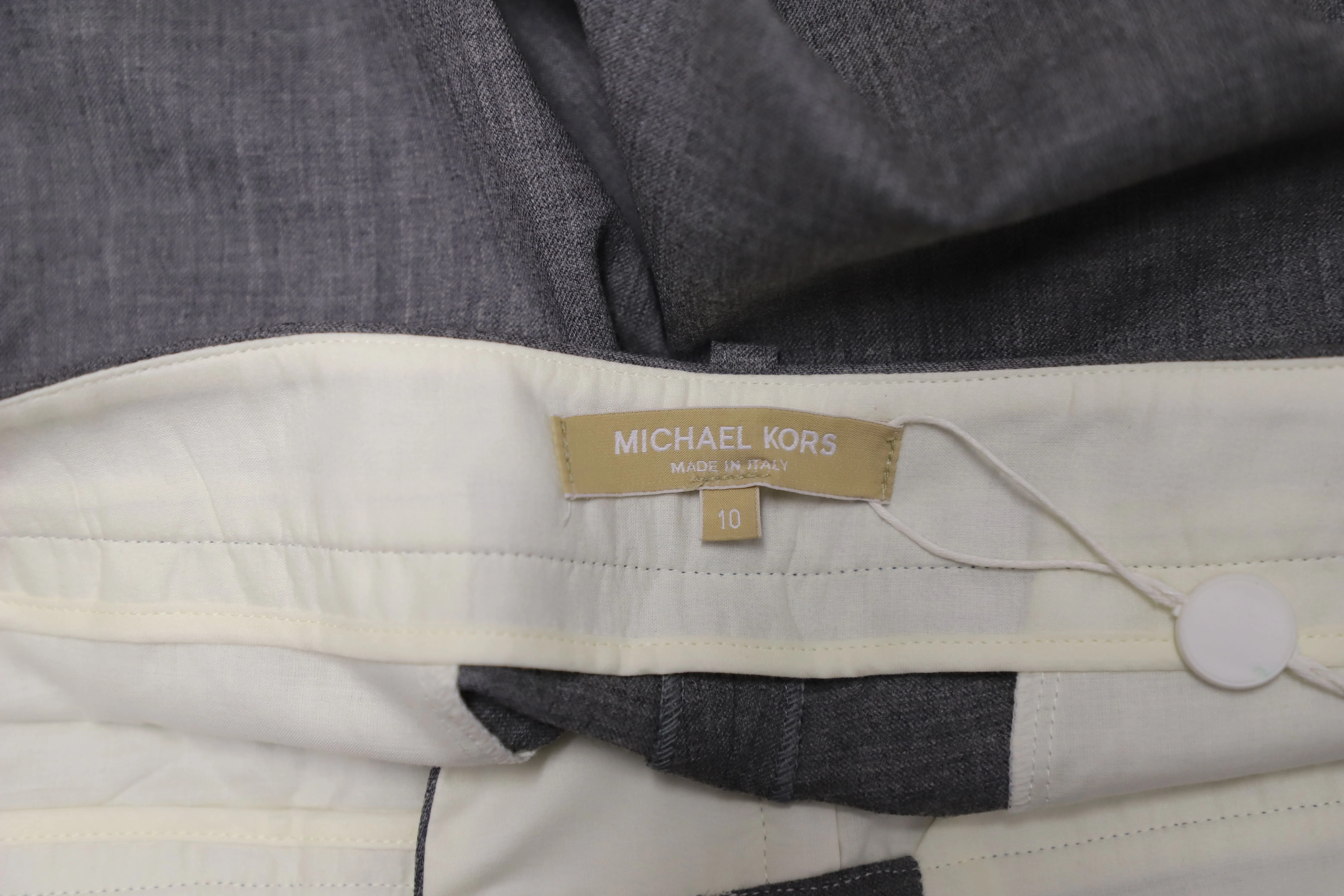 Michael Kors Maßgeschneiderte Hose in Grauer Wolle