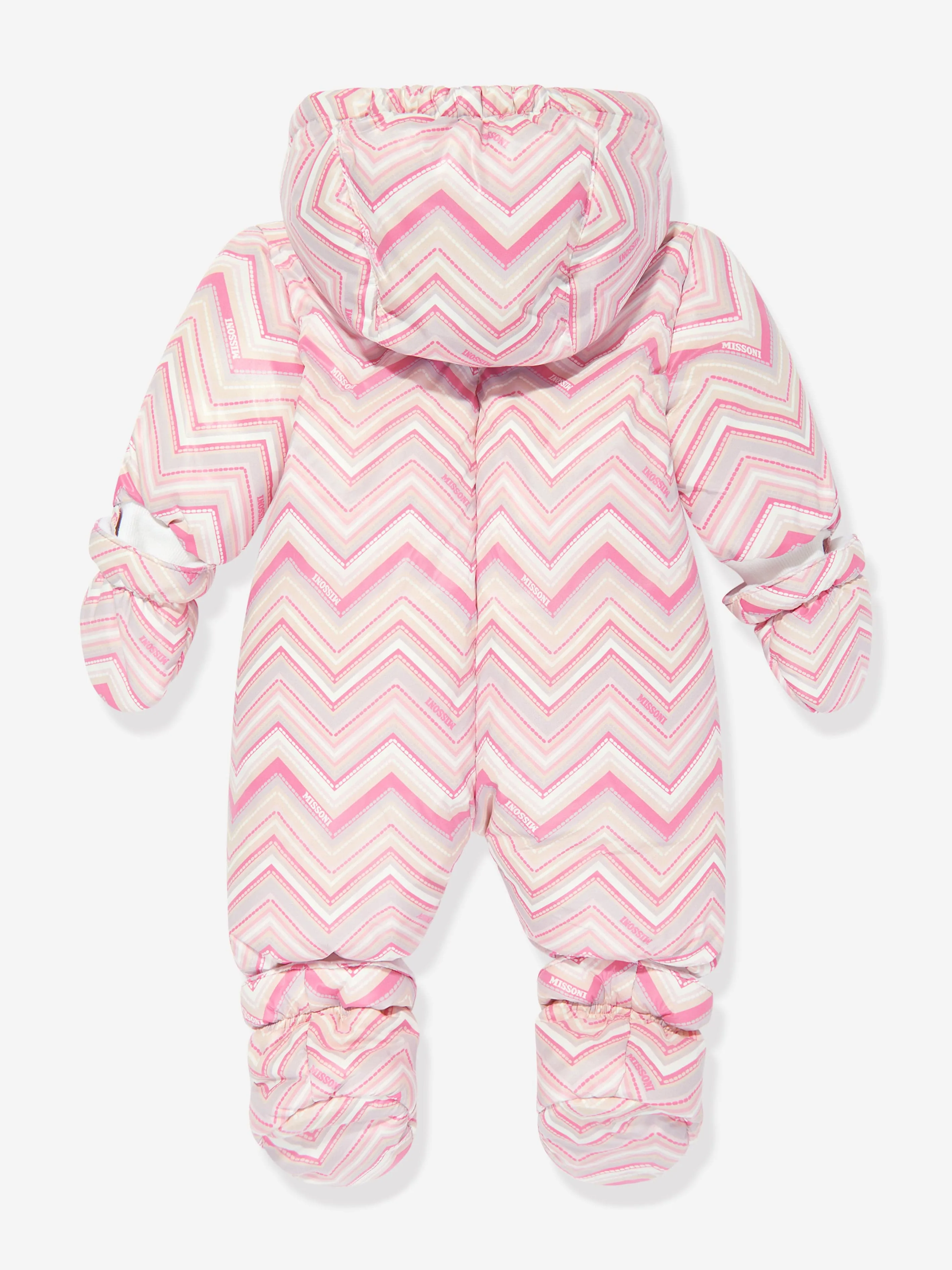 Missoni Baby Mädchen Zickzack Schneeanzug in Rosa