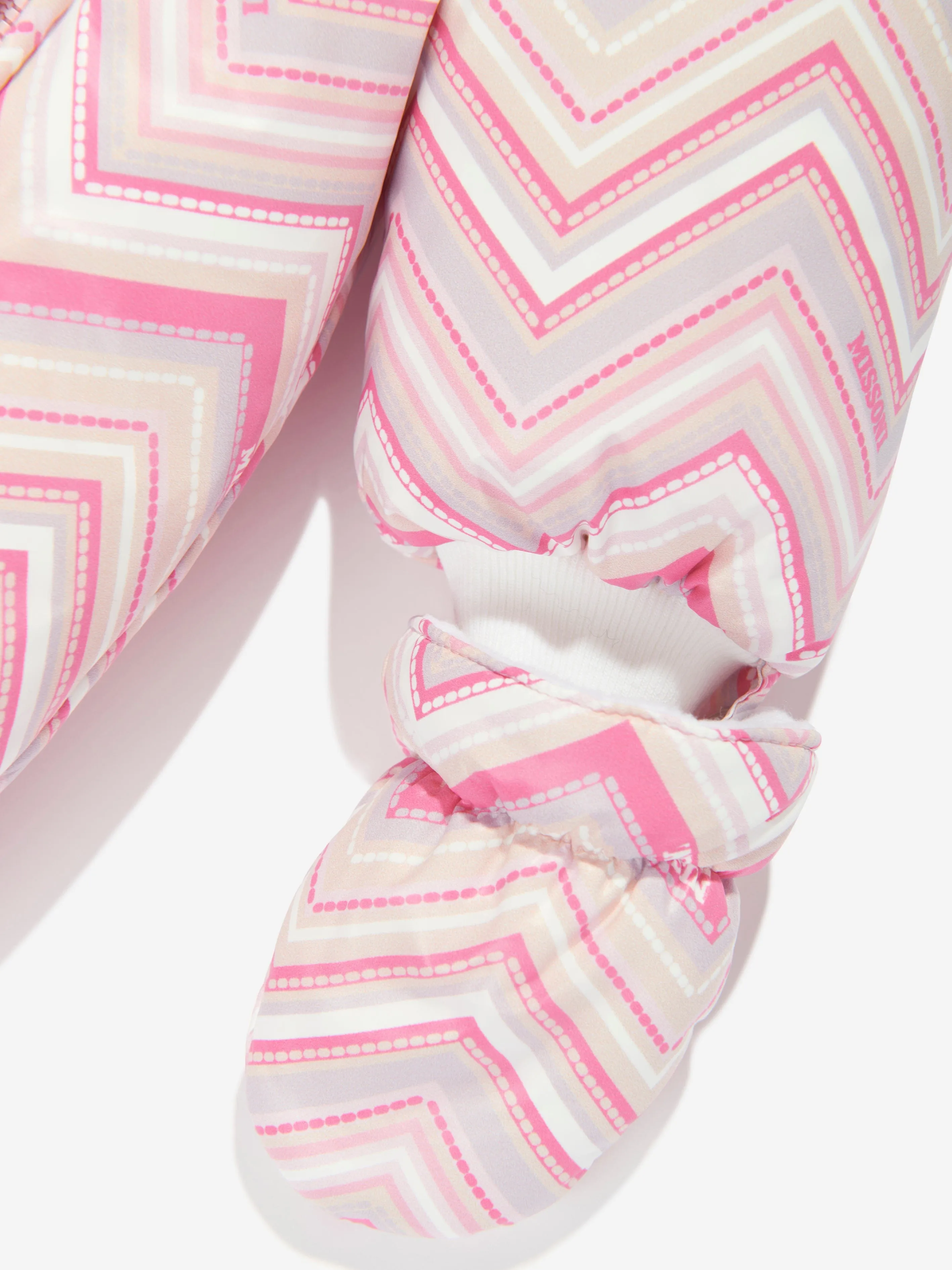 Missoni Baby Mädchen Zickzack Schneeanzug in Rosa