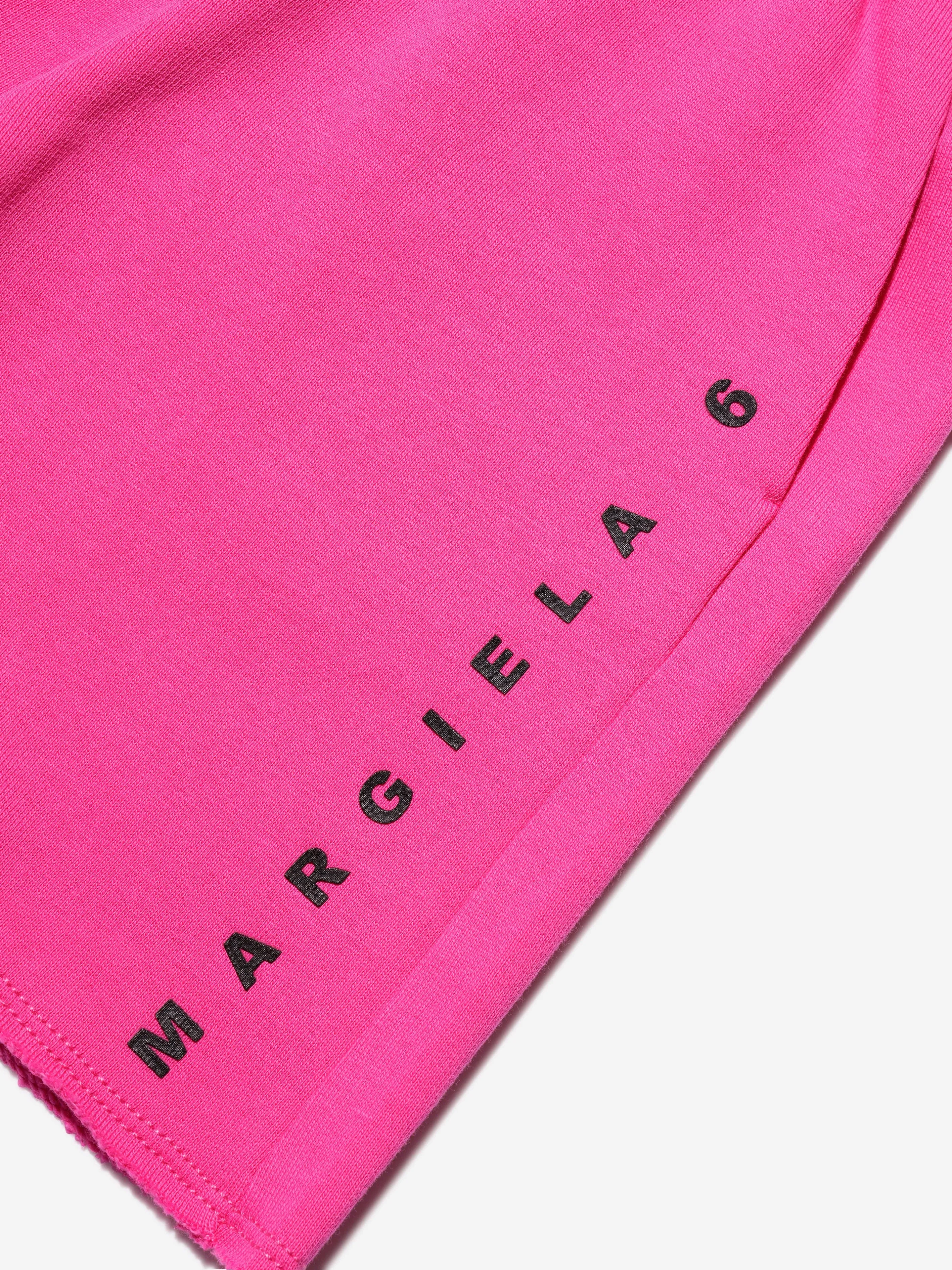MM6 Maison Margiela Kids Logo Shorts in Rosa