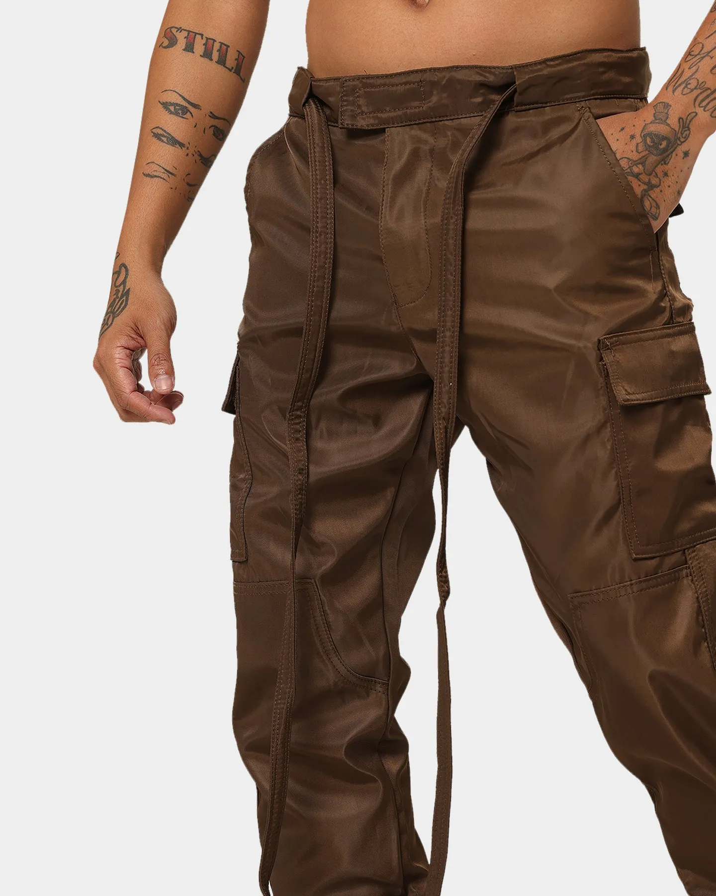 MNML Snap Zipper II Cargo Hose Braun