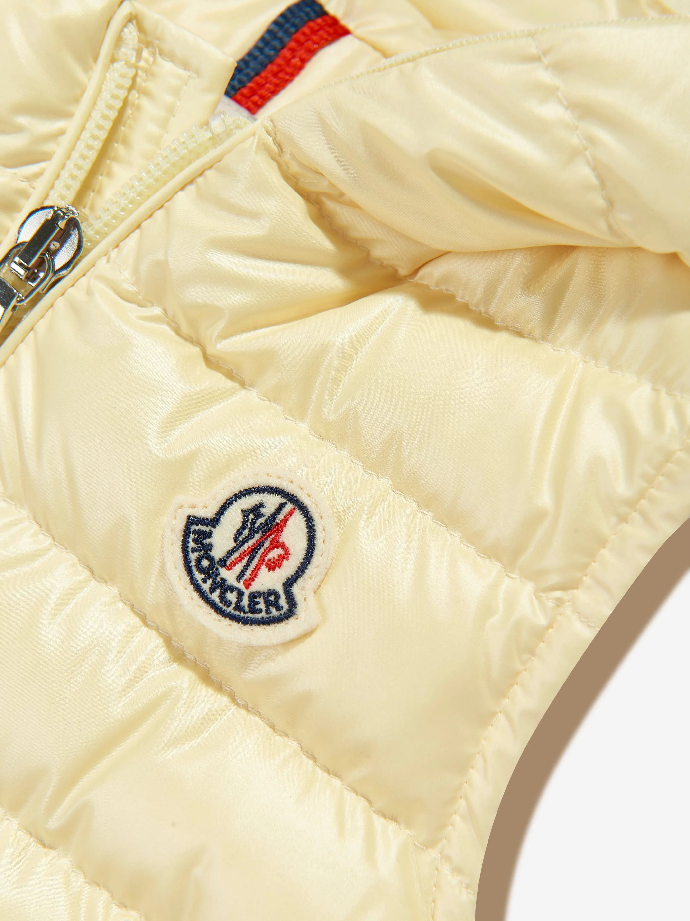 Moncler Enfant Baby Jungen Daunengefüttertes Couronne Gilet in Gelb