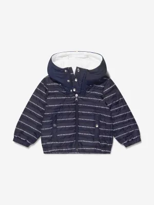 Moncler Enfant Baby Jungen Daunengefütterte Jacke mit Logo-Print