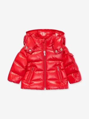 Moncler Enfant Baby Jungen Daunengefütterte Neue Maya Jacke in Rot